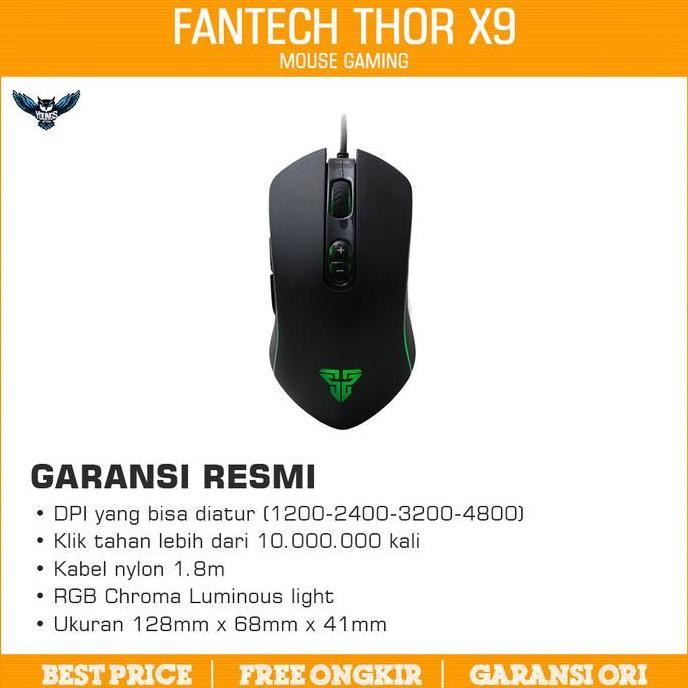 Mouse Gaming Fantech X9 Thor / Mouse Fantech X9 Thor - Macro