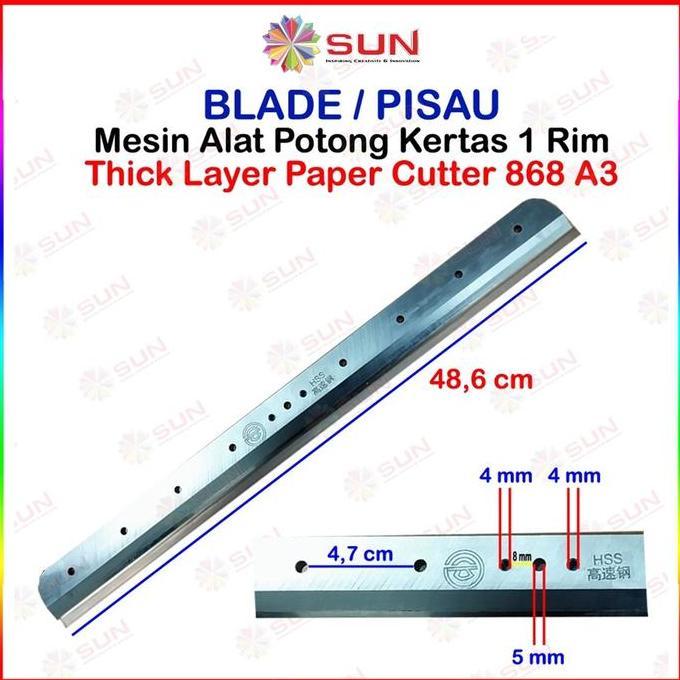 Korta- Spare Part Mesin Potong Kertas 1 Rim 858 / 868 A3 Dan A4 - Blade / Pisau, Alas Potong / Cutti