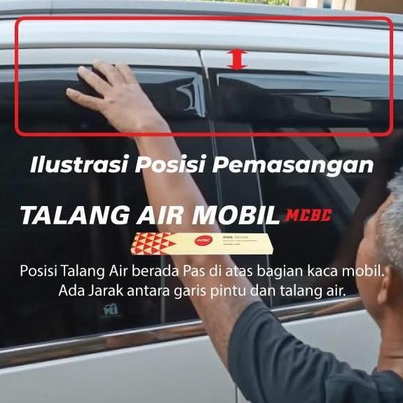 Talang Air Mobil Slim Chevrolet Trax Aveo Captiva Spin Opel Blazer Colorado 2P 4P Original MCBC Warn
