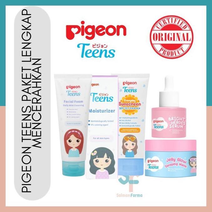 Pigeon Teens Paket Brightening Glowing Mencerahkan Perawatan Remaja