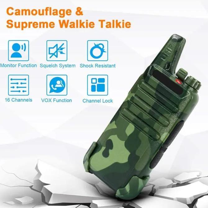 PROMO HT WALKIE TALKIE WLN 16 CHANNEL 5KM 1 PAKET LENGKAP JARAK JAUH 5KM SUARA JERNIH WALKY TALKY
