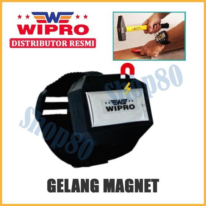 YORKSHIREY Wipro Gelang Magnet Sabuk Tangan Pertukangan Tukang Bangunan