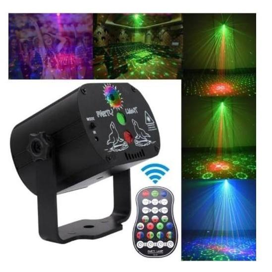 Termurah Laser Proyektor Disco Party Club Djlight 60 Mini Led Rgb / Lampu Disko