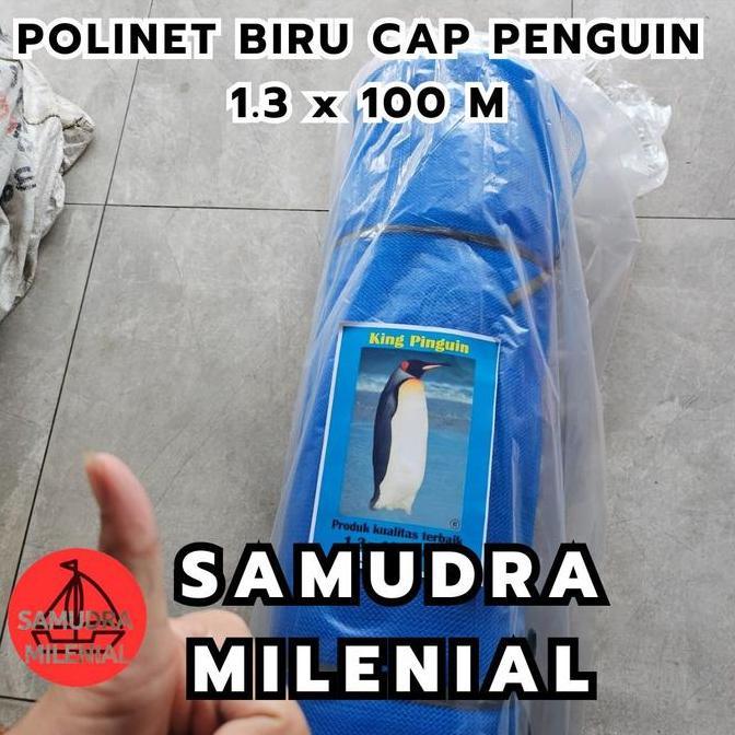 Polinet / Polynet Biru 1 ROL Jaring Pengaman Proyek / Tanaman / Tambak