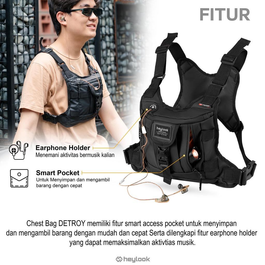 Promo Tas Dada Outdoor Pria Tactical Adventure Pelindung Dada Waterproof Berkualitas Terbaru Tas Dad