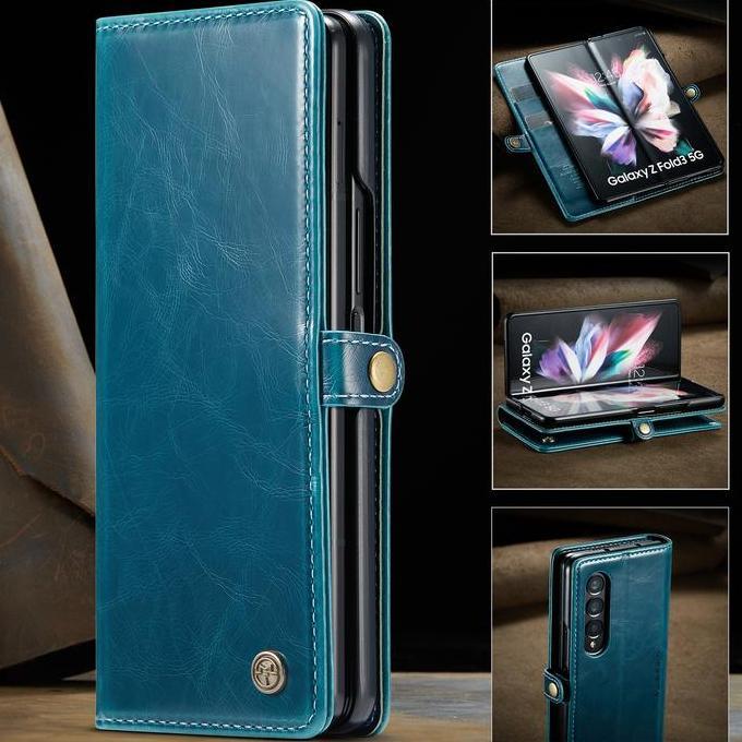 ahmadgoedang3 - Samsung Z fold 3 Flip Case Caseme Cover Leather Wallet Dompet