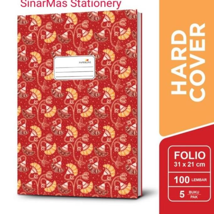 Newsave- Buku Hard Cover Folio 100 Paperline /Buku Besar / Buku Akutansi Folio