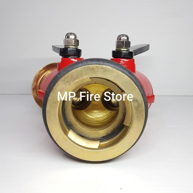Y Connection 2 Handle 2.5 X 1.5 X 2.5 Kuningan Fire Breaching Hydrant