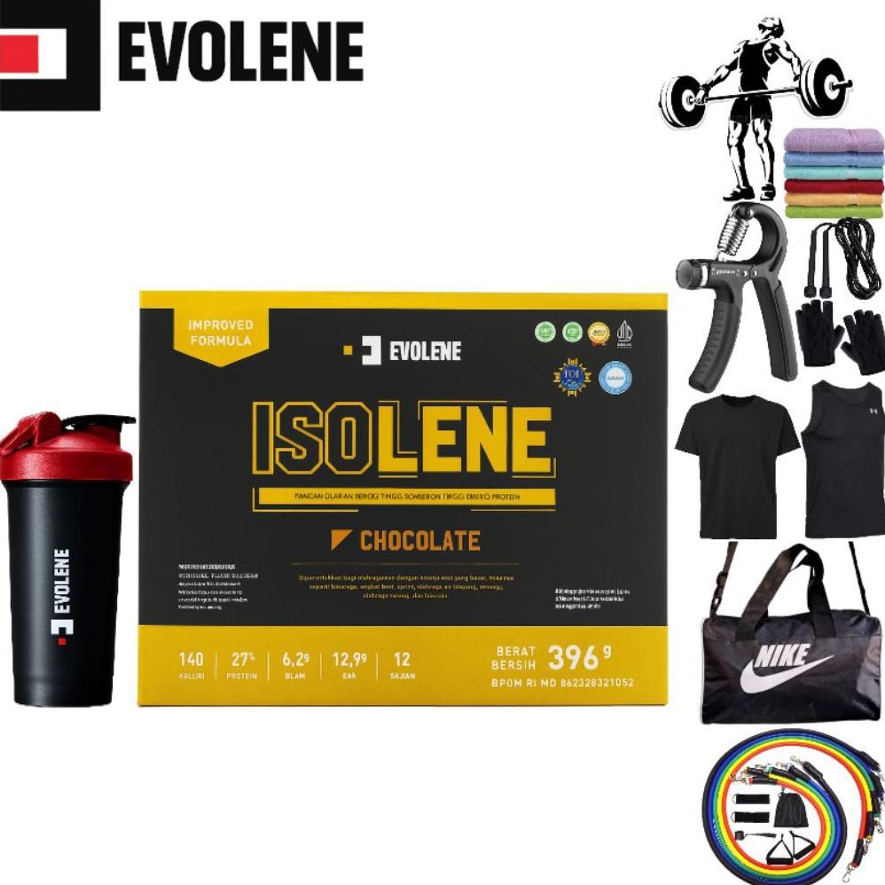 Evolene Isolene Whey Isolate 12 Sachet Protein Isolate Bpom & Halal
