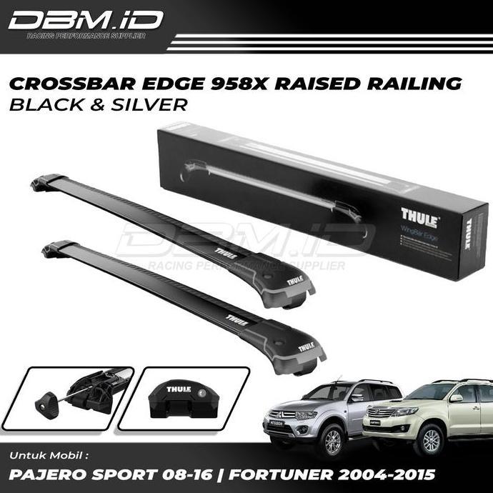 lezcilax- THULE Cross Bar Wingbar Edge Raised Railing Fortuner Pajero Lama 07-15 Diskon