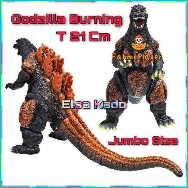 Mainan Godzilla Burning Jumbo Size Monster Ultraman Action Figure