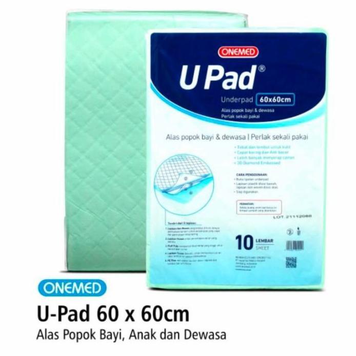 Upad Underpad Onemed Upad 60X60 TRAINING PAD ALAS PIPIS training pad