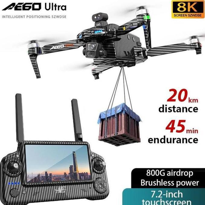 New Drone AE60 Ultra Professional Drone With 8K Camera GPS 3-Axis Gimbal 360 Obstacle Avoidance Touc