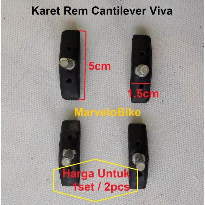Karet Rem Cantilever Sepeda MTB Federal Viva