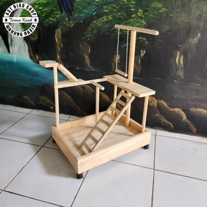 Playground tangkringan bermain burung parrot small conure , indian ringneck dll
