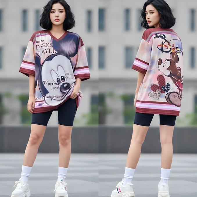 TIMOSE KAOS BASEBALL PRIA & WANITA OVERSIZE LINGKAR DADA 120 PANJANG 75 BAHAN JERSEY