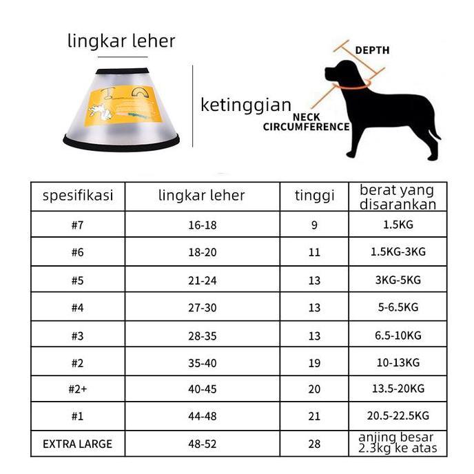BOWATA Collar Kucing Leher Kucing Anti Jilat Corong Kucing Collar Anjing Jumbo Pet Collar Neck Acces