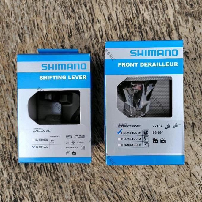 BNIB.. ORIGINAL SHIMANO DEORE Shifter 2 speed + FD 2 speed DEORE M5100 shifter 2speed + DEORE FD M41