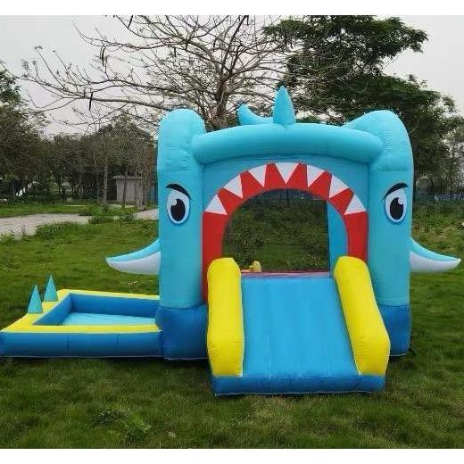 QINGACHO Happy Hop Rumah Balon Istana Balon Inflatable Toys Perosotan Anak Inflatable Bouncer Rumah 