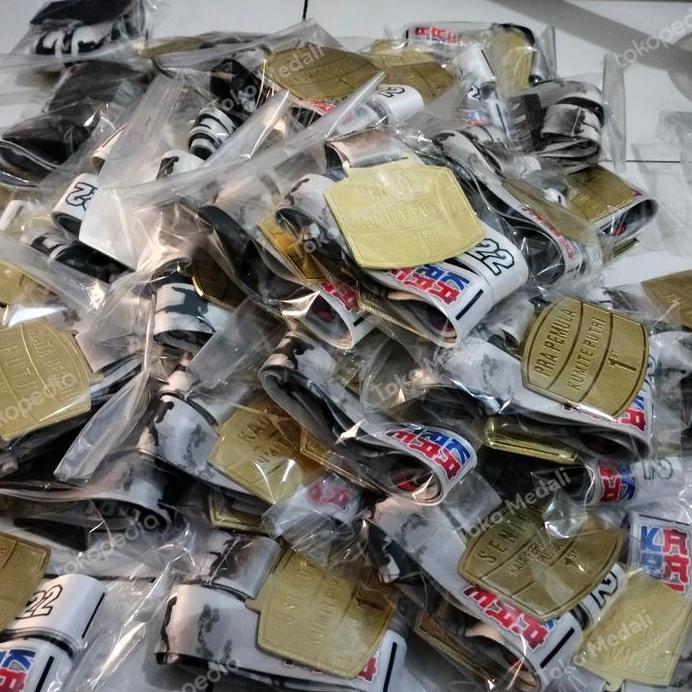 Medali Karate Kejuaraan dengan Pita Printing custom
