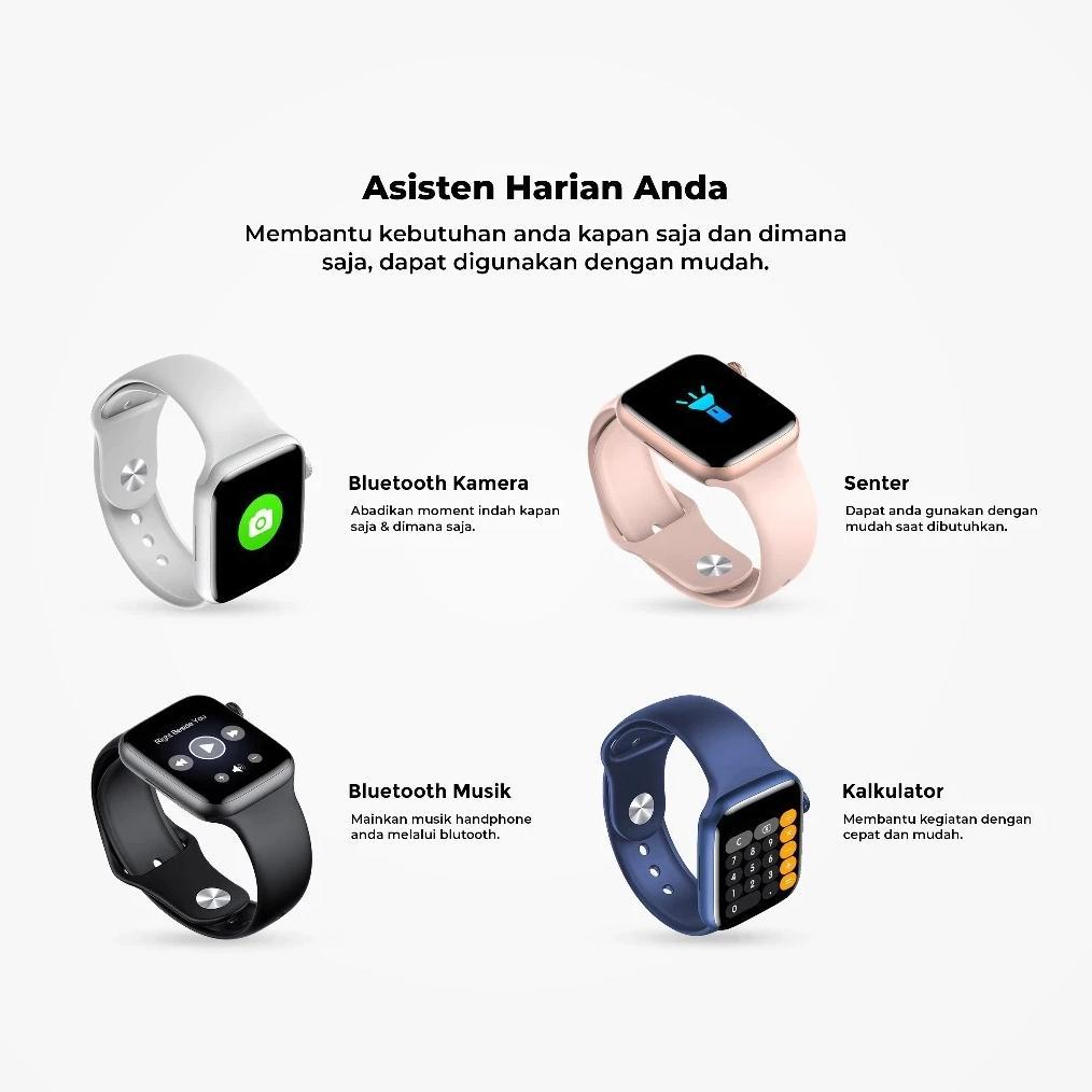 paket hemat 100%original smartwatch serie s10 mini 38mm smart watch 10 jam pintar olahraga bluetooth