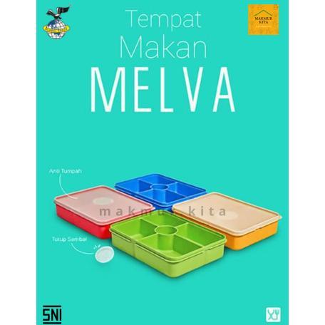 Viral  Tempat Makan Sekat 5 Melva Plastik Global Eagle / Kotak Bekal Makan Anti Tumpah / Lunch Box A