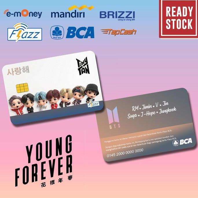 Emoney mandiri flazz bca gen 2 brizzi tap cash custom BTS ARMY EDITION