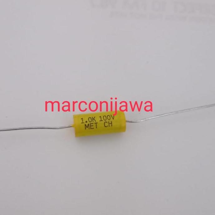 CAPASITOR 1.0K 100V 1UF MET 18X8MM BL27