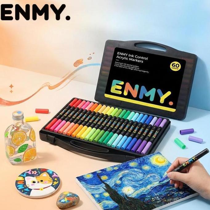ENMY Blackbox Acrylic Marker Set 24/36/48/60/80 Warna