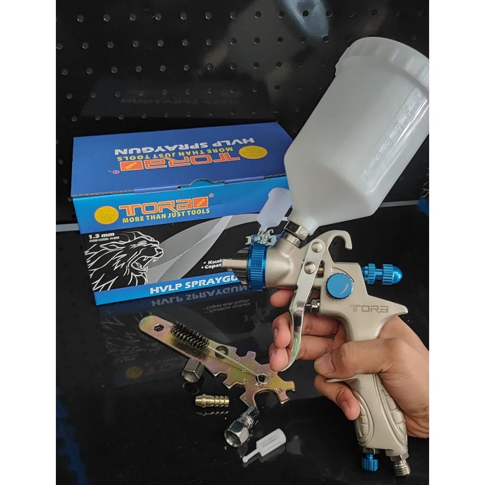 ALAT SEMPROT/MENYEMPROT CAT/CET MERK TORA HVLP Spray Gun 1.4 MM 600 ML - Alat Semprot Cat Tekanan Re