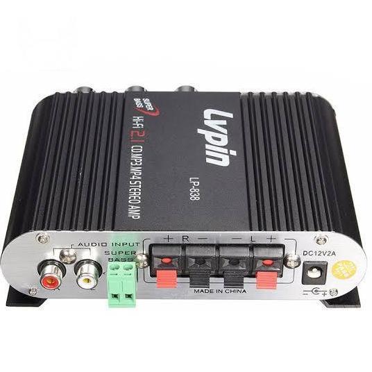 Amplifier Treble Bass Booster LVPIN Mini HiFi 12V