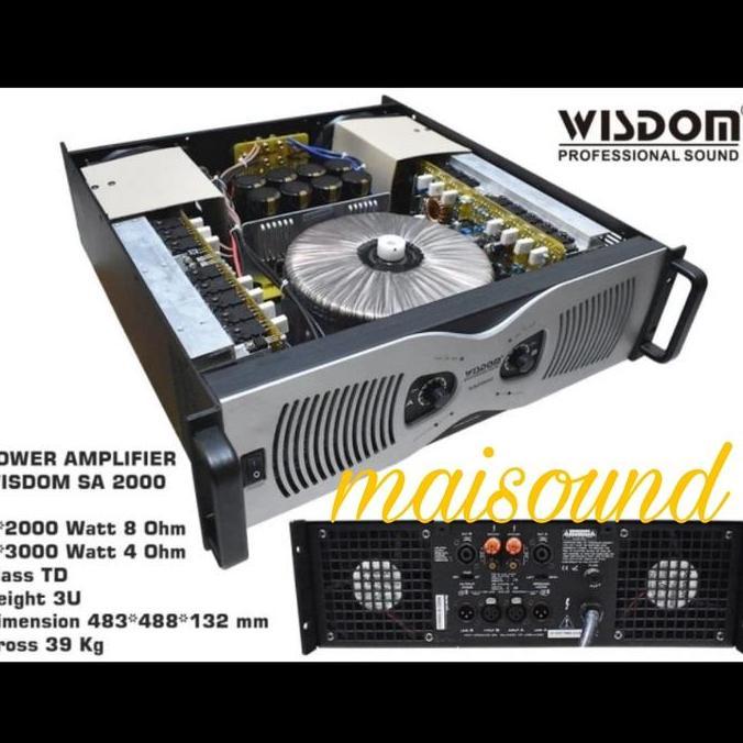 POWER AMPLIFIER WISDOM SA2000 ORIGINAL POWER WISDOM SA 2000 terlaris