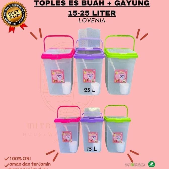 OK TOPLES ES BUAH 15-25 LITER / AQUARIUM ES BUAH ''