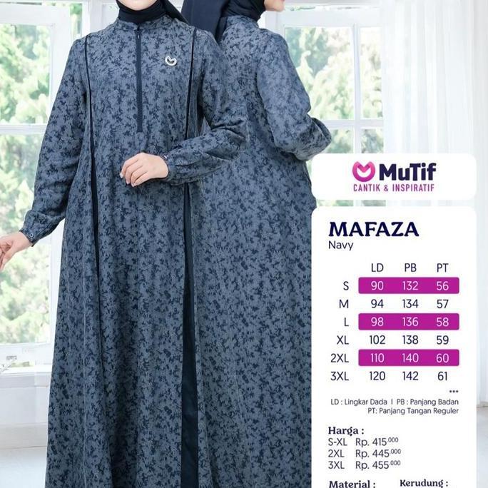 Mutif Mafaza Navy Sarimbit Mutif New Arrival