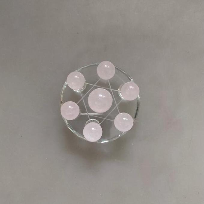 +%+%+%] feng shui bola kristal rose quartz formasi 7 bintang M qi xing chen