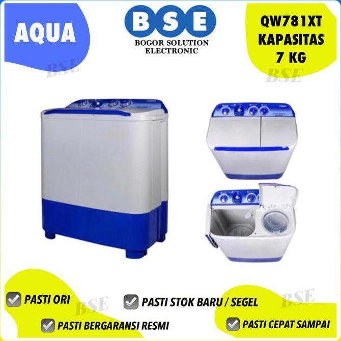 Mesin Cuci 2 Tabung Aqua Promo Murah | Aqua Qw781xt | Qw 781xt | qw781