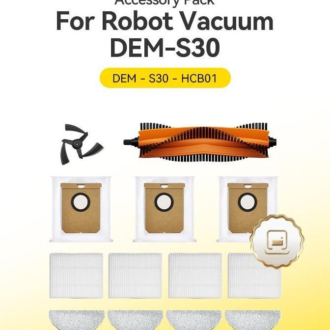 Deerma S30 Robot Vacuum Cleaner Hitam 13000Pa LiDAR