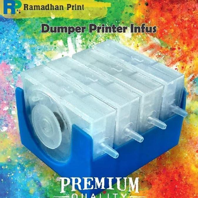 Terbaru damper dumper infus printer canon HP ink tinta one way ramadhanp Ayo Beli