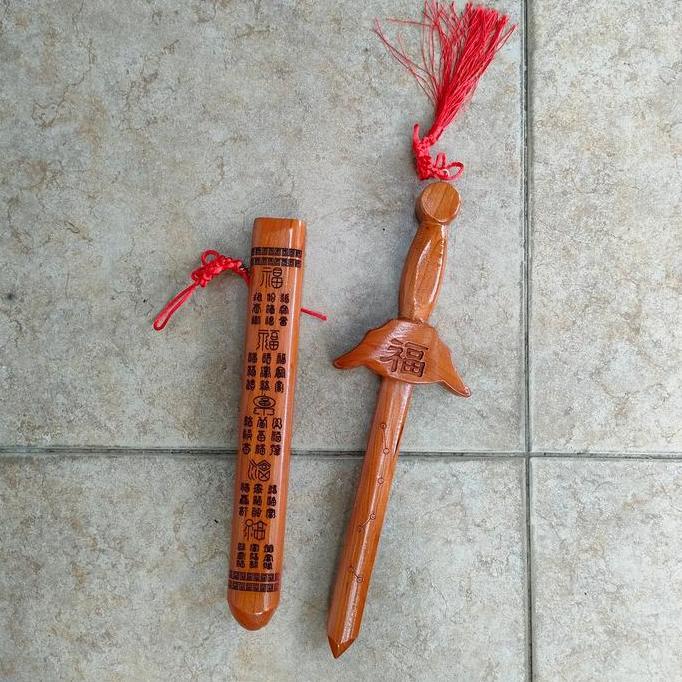 hanya disini] pedang 7 bintang pedang kayu feng shui besar