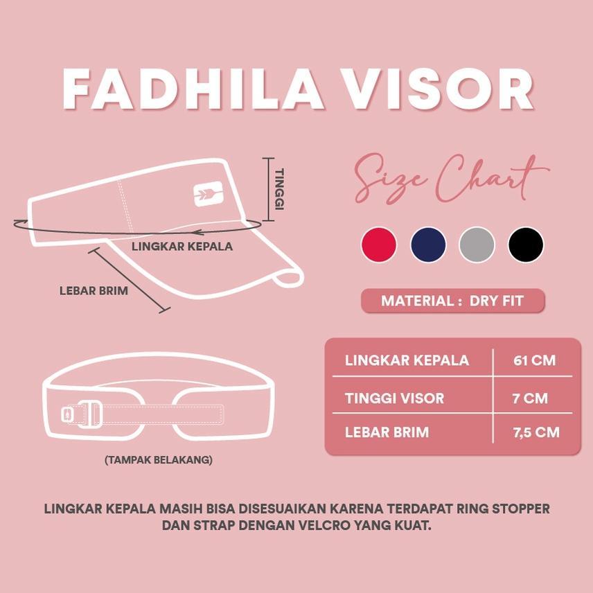 NEW PRODUCT Nusseyba Fadhila Visor Topi Olahraga Topi Golf Topi Hijab Topi Visor Nusseyba