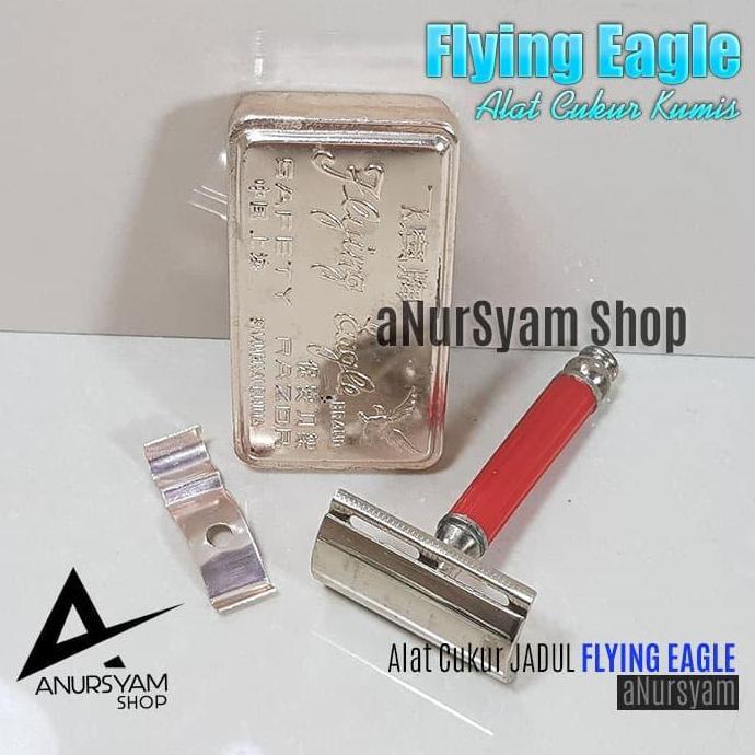 3sahajagroup   - alat cukur kumis jadul flying eagle / alat cukur jadul buatan china
