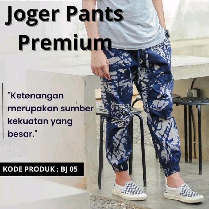 Agamisanah6 - CELANA BATIK JOGER ABSTRAK MODEL UNISEX KODE Bj 05 Pria Motif Panjang Katun Dewasa Wan