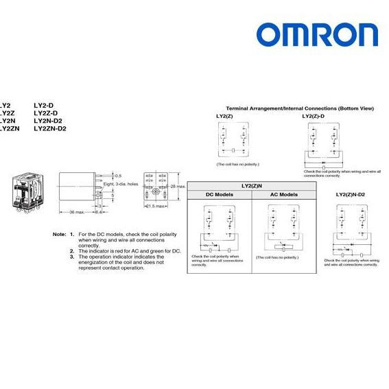 cverles RELAY OMRON LY2 DC12 VOLT