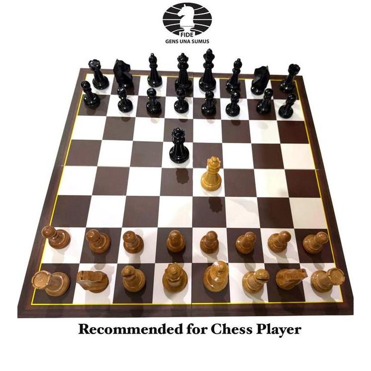 Promo Catur Kayu Sawo Standar Fide + Papan Catur Lipat + Tas Catur Percasi Cod