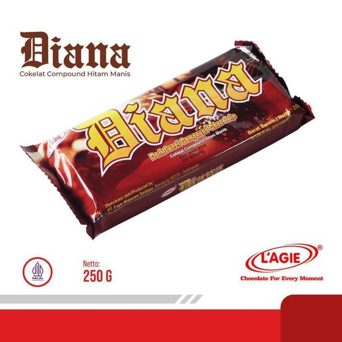 Lagie Coklat Blok Diana 250gr