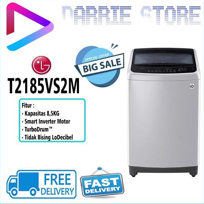 LG T2185VS2M MESIN CUCI LG 8,5 KG WASHER T-2185VS2M T2185 2185VS2M