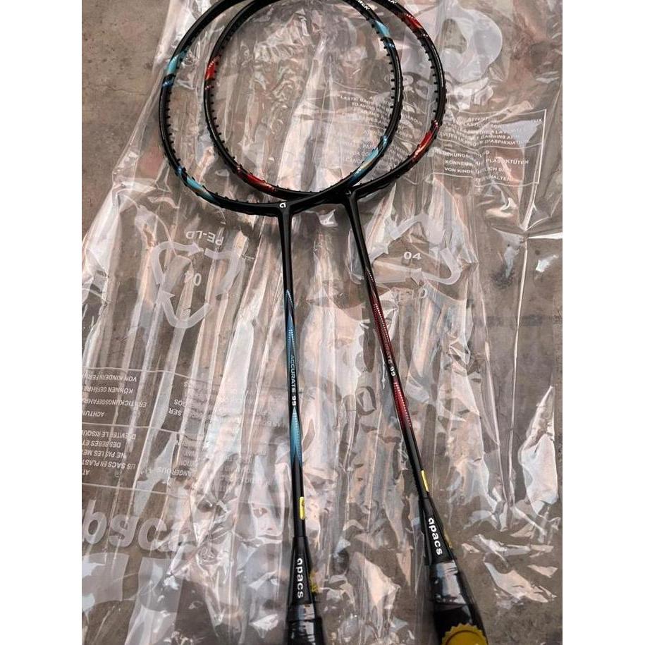belviercinez Raket Badminton APACS NEW ACCURATE 99 POWER GRIP 4U G2 Original Diskon