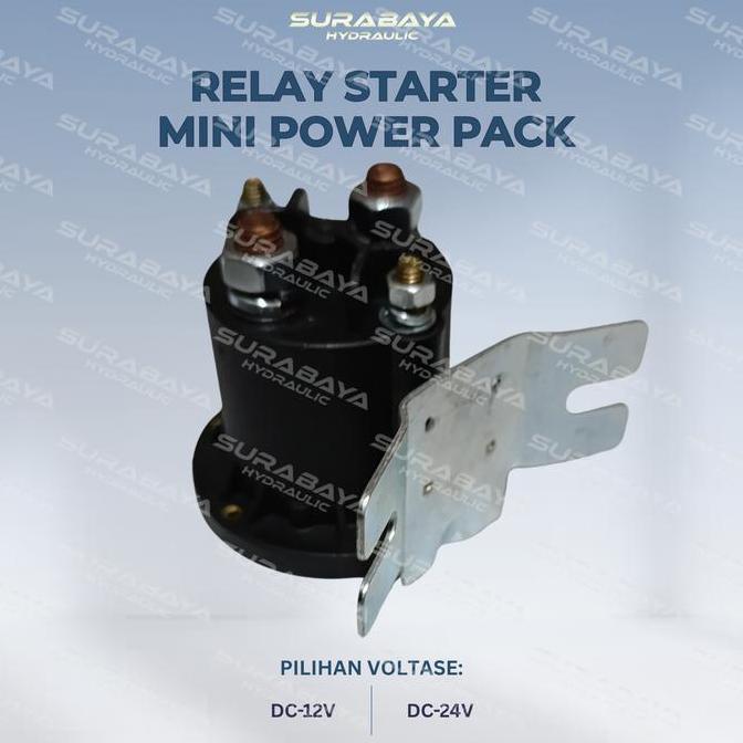 cvfolka Relay Stater untuk Mini Power Pack DC12V | DC24V | Relay Starter Mini Power Pack DC12V | DC2