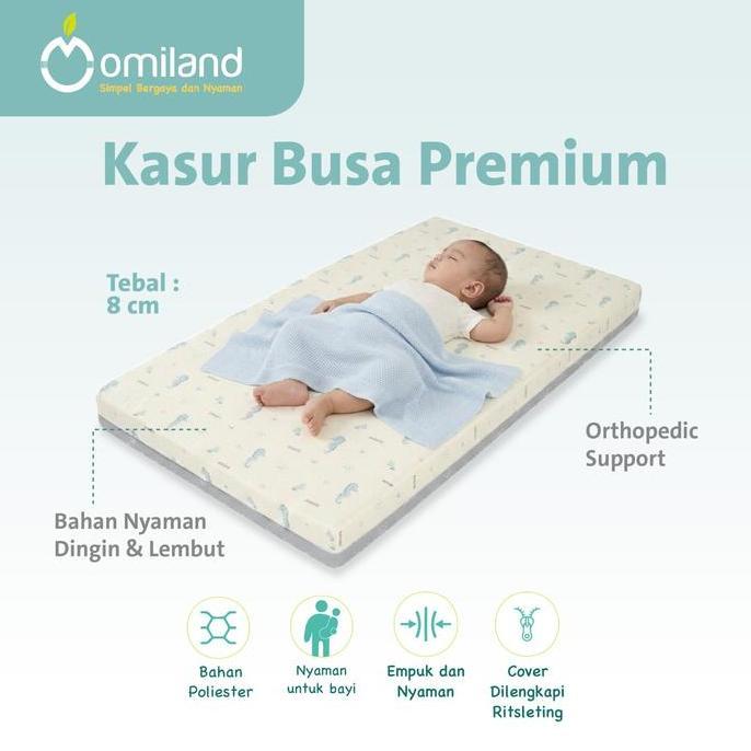 Omiland Kasur Busa Kecil Bayi Multifungsi Alas Tidur dan Bermain