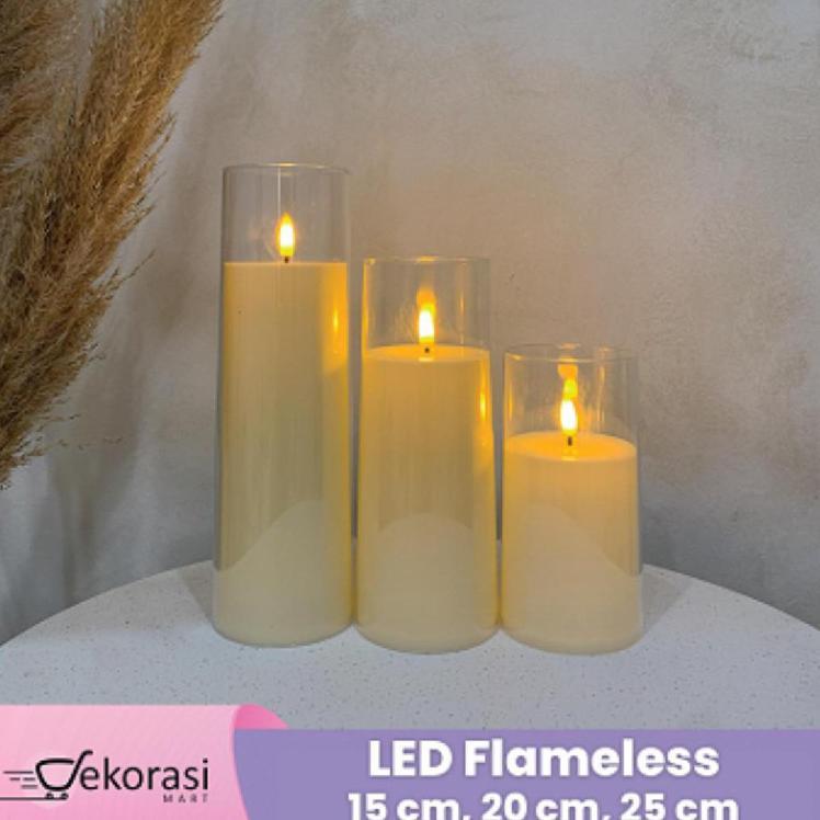 Led Flameless /Lilin Led/Lilin Dekorasi/Lilin Palsu/Lilin Hiasan/Lilin Natal/Dekorasi Natal/Hiasan N